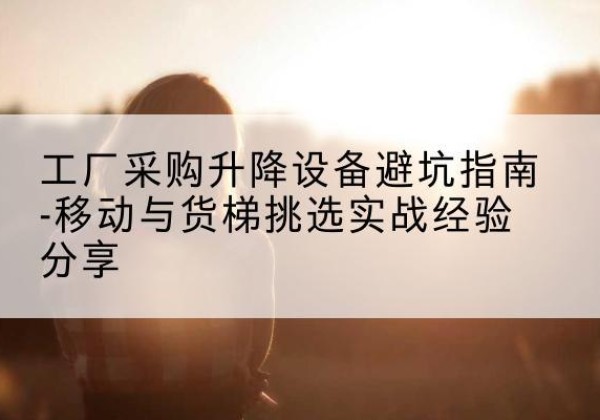 崆峒移动式升降机怎么选-工厂采购升降设备避坑指南-移动与货梯挑选实战经验分享